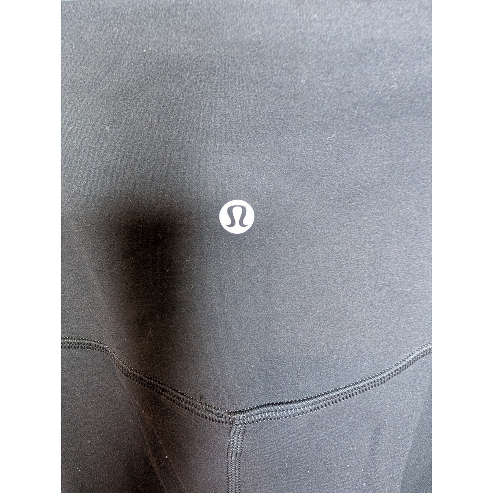 Lululemon Align High-Rise Crop Black Nulu Leggings Square Dot - Size 6 - Picture 4 of 5